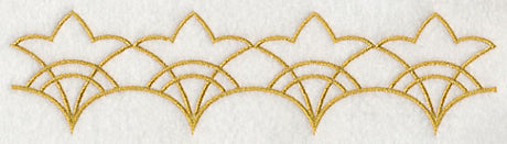 Sashiko Scalloped Border