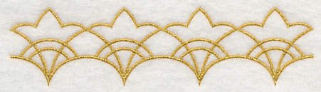 Sashiko Scalloped Border