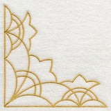 Sashiko Scalloped Corner