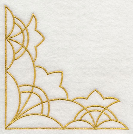 Sashiko Scalloped Corner