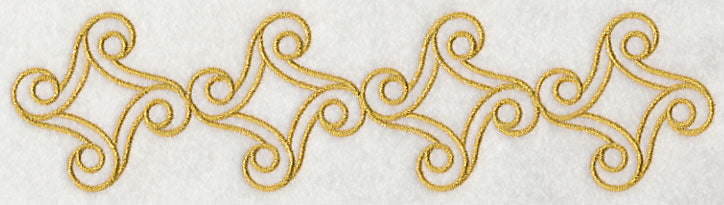 Sashiko Swirls Border