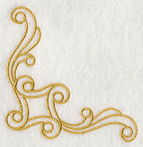 Sashiko Swirls Corner