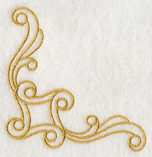 Sashiko Swirls Corner