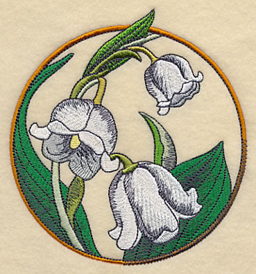 Elegant Flower Circle - Lily of the Valley