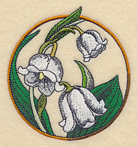 Elegant Flower Circle - Lily of the Valley