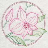 Elegant Flower Circle - Cooktown Orchid (Vintage)