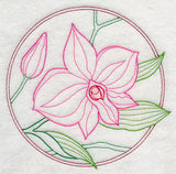 Elegant Flower Circle - Cooktown Orchid (Vintage)