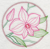 Elegant Flower Circle - Cooktown Orchid (Vintage)