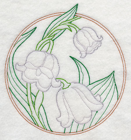 Elegant Flower Circle - Lily of the Valley (Vintage)