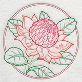 Elegant Flower Circle - Waratah (Vintage)