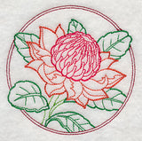 Elegant Flower Circle - Waratah (Vintage)