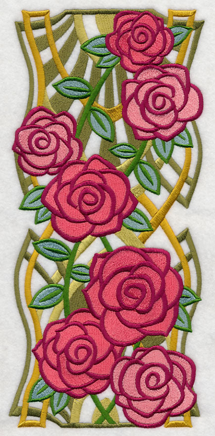 Art Deco Rose Panel