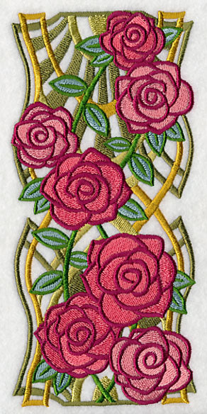 Art Deco Rose Panel
