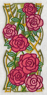 Art Deco Rose Panel