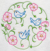 Bluebirds in the Cosmos (Vintage)