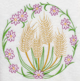 Wheat and Flowers (Vintage)