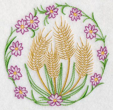 Wheat and Flowers (Vintage)