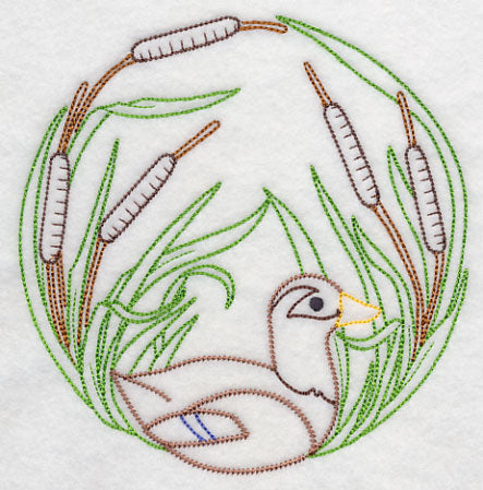 Swimming in Cattails (Vintage)