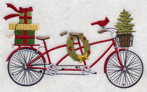 Merry Christmas Tandem Bicycle