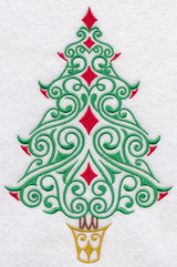 Festive Filigree Christmas Tree 1