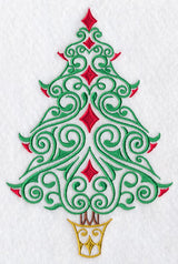 Festive Filigree Christmas Tree 1