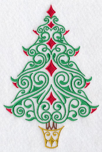 Festive Filigree Christmas Tree 1