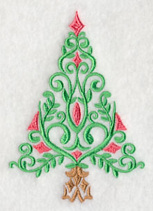 Festive Filigree Christmas Tree 3