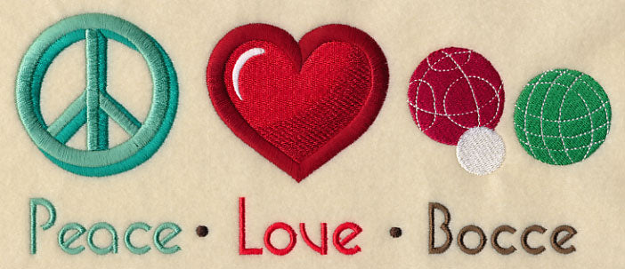 Peace Love Bocce