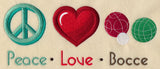 Peace Love Bocce