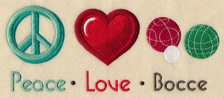 Peace Love Bocce