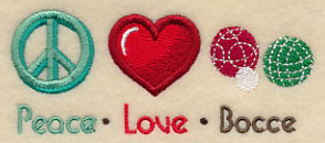 Peace Love Bocce