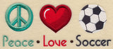 Peace Love Soccer
