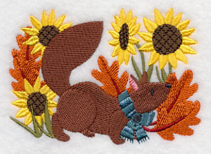 Country Squirrel in Autumn