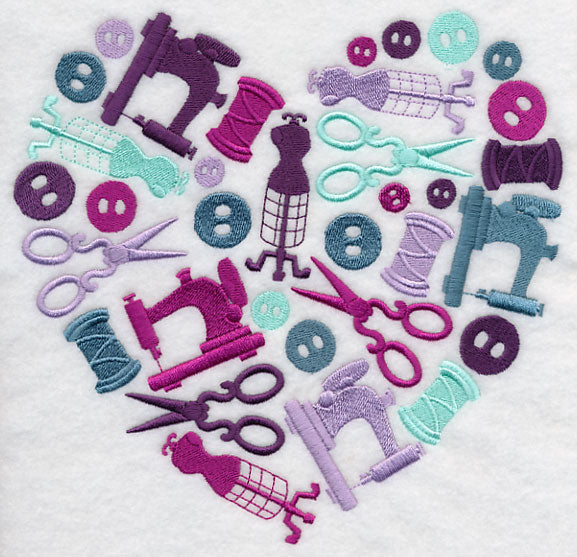 Sewing Silhouette Heart