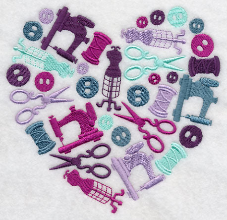 Sewing Silhouette Heart