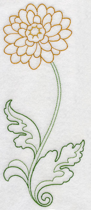 Long Stemmed Chrysanthemum (Vintage)