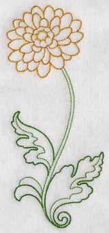 Long Stemmed Chrysanthemum (Vintage)