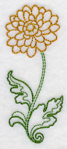 Long Stemmed Chrysanthemum (Vintage)