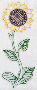 Long Stemmed Sunflower (Vintage)