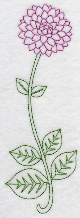 Long Stemmed Dahlia (Vintage)