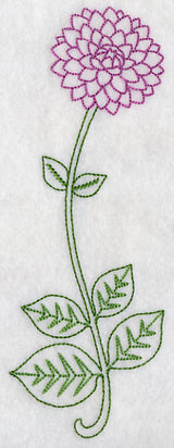 Long Stemmed Dahlia (Vintage)