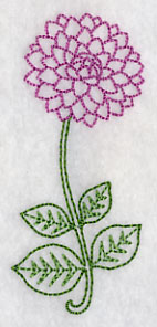 Long Stemmed Dahlia (Vintage)