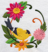 Goldfinch in Autumn Wreath