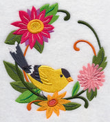 Goldfinch in Autumn Wreath