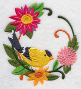 Goldfinch in Autumn Wreath