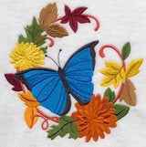 Butterfly in Autumn Wreath 1