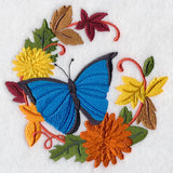 Butterfly in Autumn Wreath 1