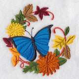Butterfly in Autumn Wreath 1