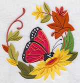 Butterfly in Autumn Wreath 2