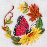 Butterfly in Autumn Wreath 2